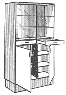 Шкаф для медицинского инструментария 437.09 850х430х1820